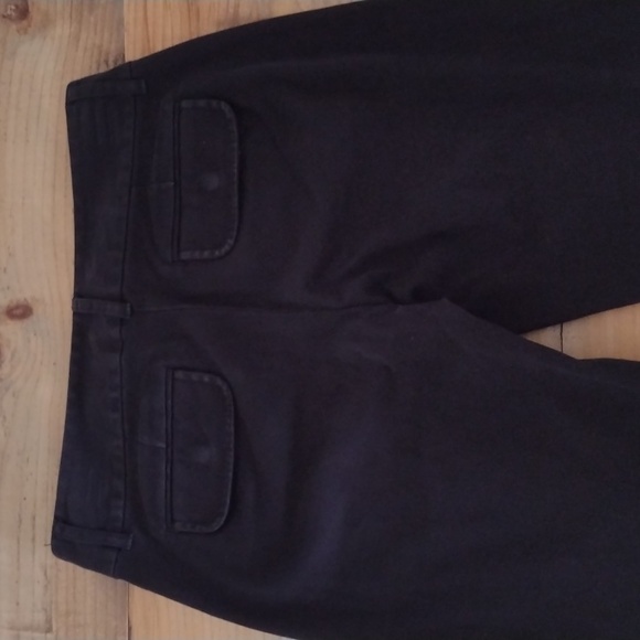 J Crew Vintage Black Straight Leg Pants w Ankle Zippers Size 2 - Picture 9 of 14